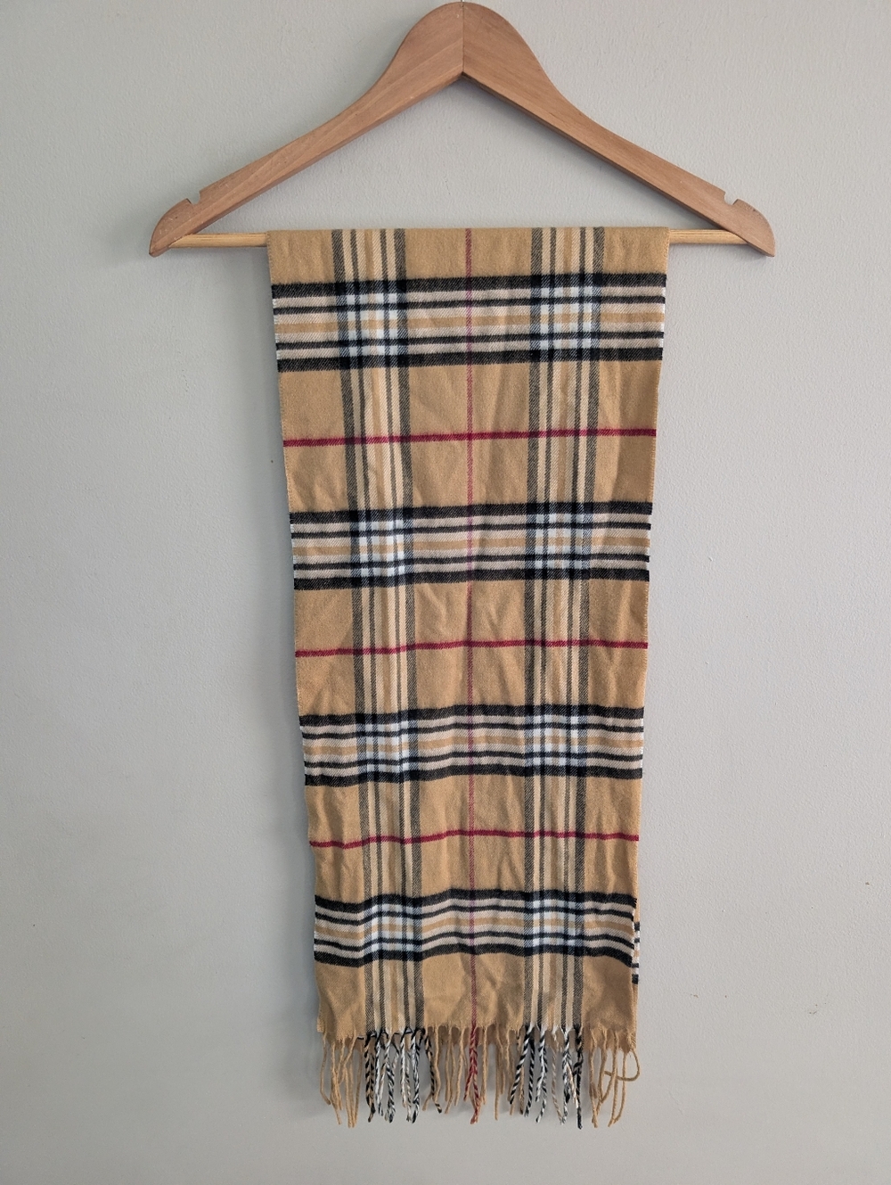 Croft & Barrow Tan Plaid Scarf